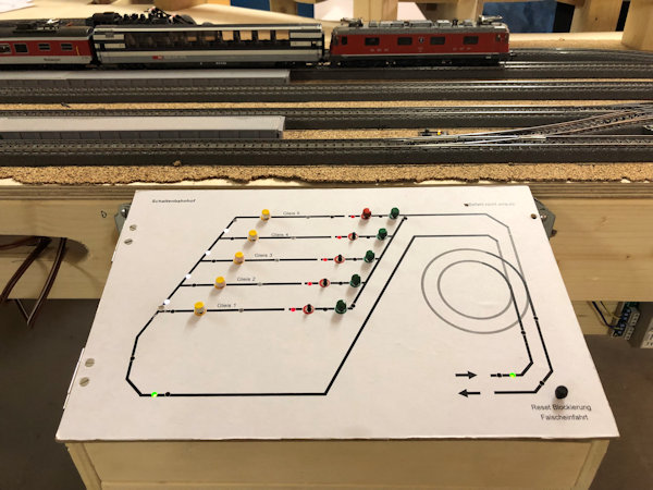 Gleisbildstellwerk fr den Schattenbahnhof